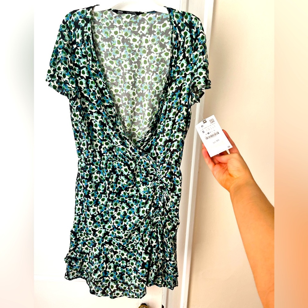 Zara mini floral dress. New with tags!